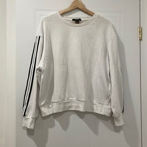 Revamped white sweater top